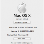 MacBook Pro Late 2008 with 8 GB RAM