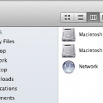 Two volumes on my Macbook Pro 